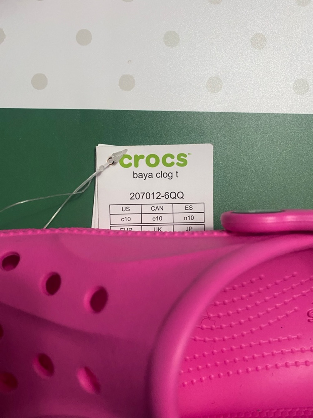 💕💕Crocs Kids Baya Clogs, Pink Size C 10 - Picture 5 of 8